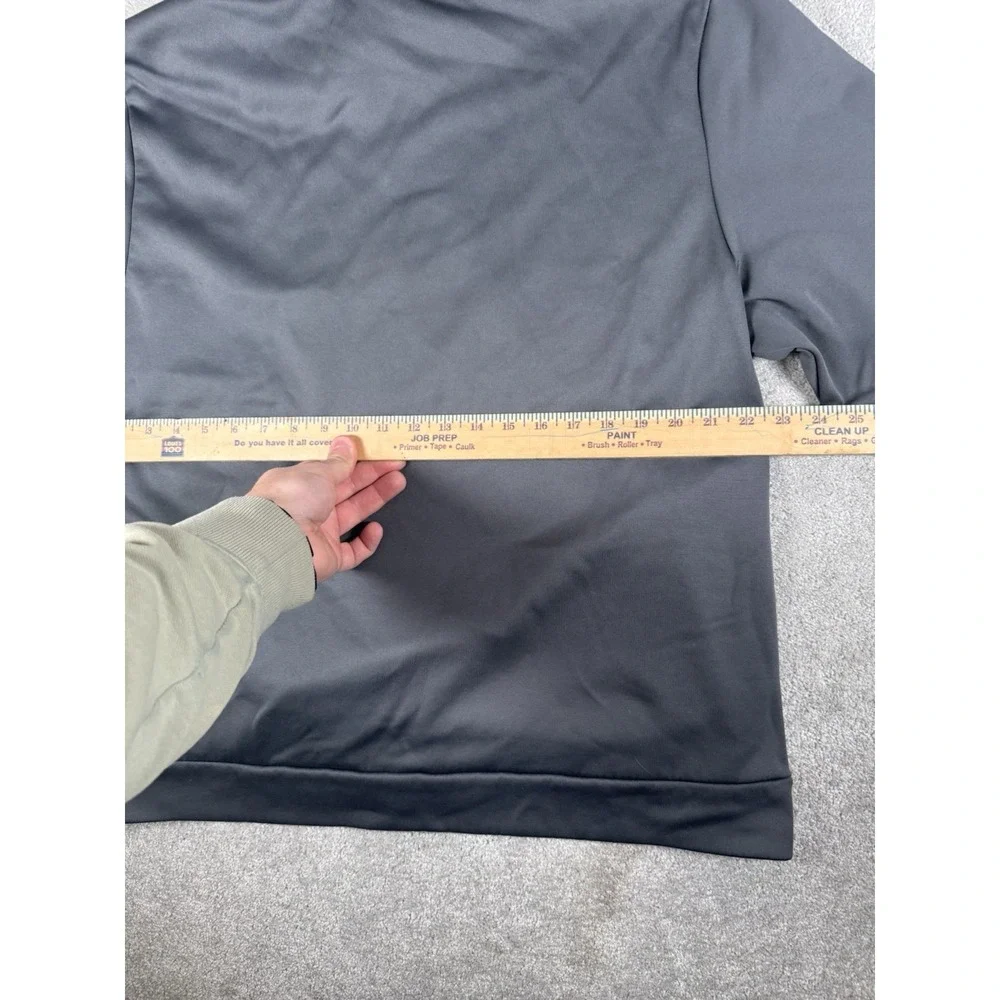 Jordan Therma-Fit Hoodie Men‎ Gray On Gray L/S Pullover Athletic Size XL Jumpman